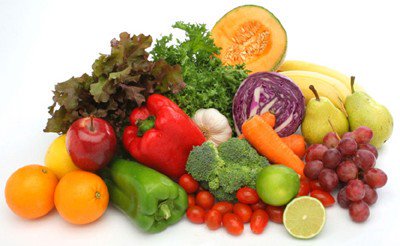 свежие фрукты и овощи