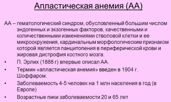 Сандиммун неорал апластическая анемия